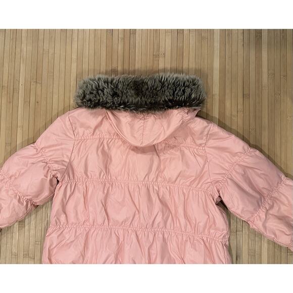 Hanna Andersson Down Girls City Puffer Coat Pink Size 10 140 - Picture 8 of 10